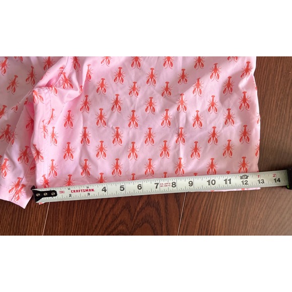 Members Only Lobster Swim Shorts 4-Way Stretch Quick Dry Pink Size L - Picture 4 of 9